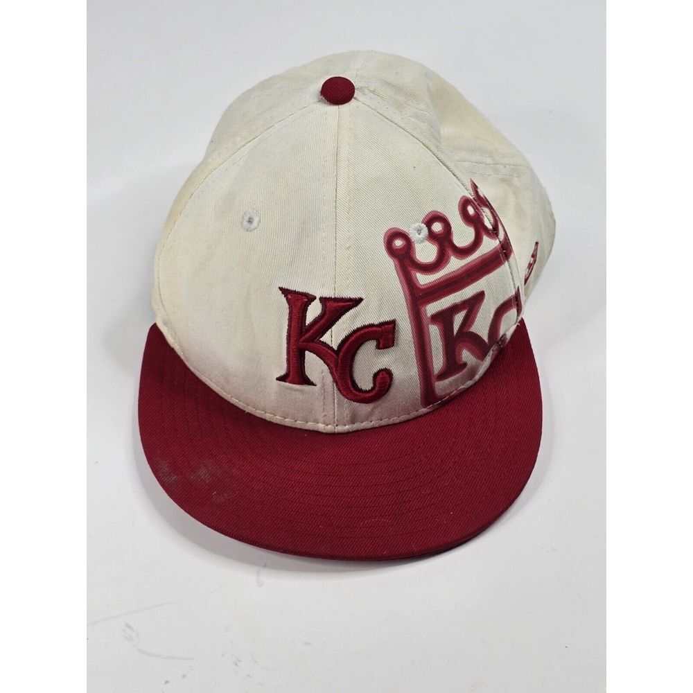 Kansas City Royals Hat Cap Size 7 3/8 Fitted New Era Embroidered Genuine Merchan